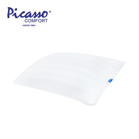 หมอนหนุนสุญญากาศ ไมโครไฟเบอร์ PICASSO MIRACULOUS MICROFIBER 48x73 ซม. สีขาว