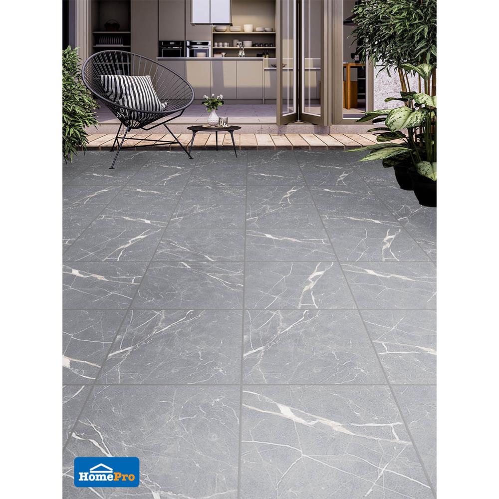 กระเบื้องพื้น 45x45 ซม. TARA แอนโทร่า เทา EXC