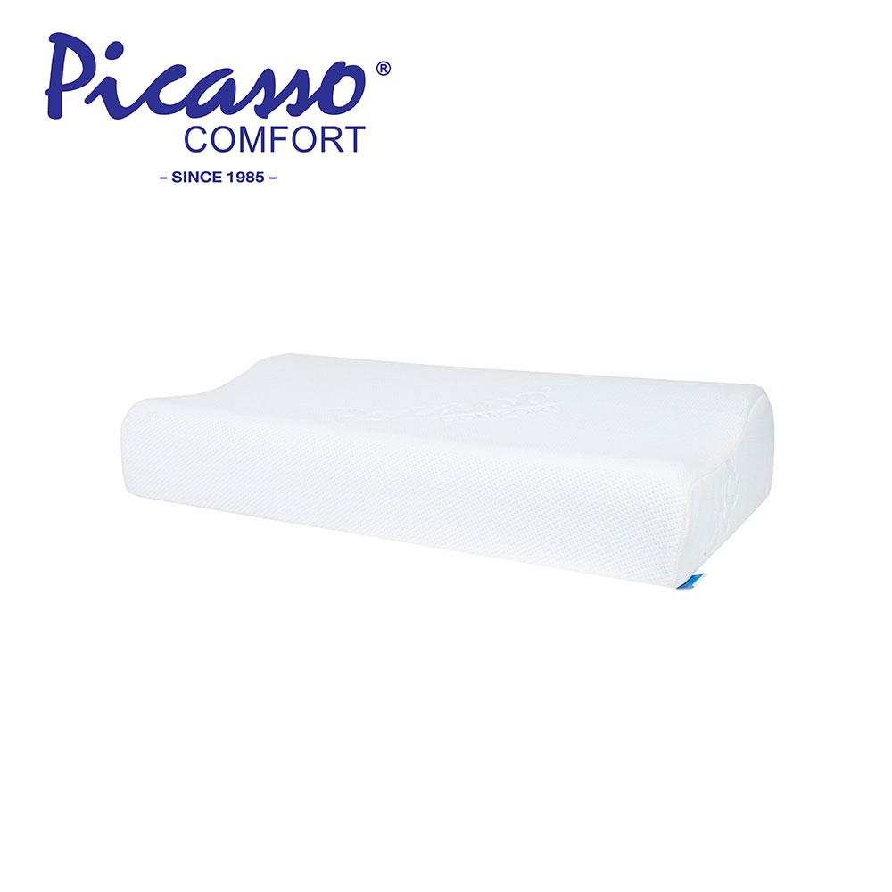 หมอนสุขภาพ เมมโมรี่โฟม PICASSO CONTOUR 61x36x12 ซม. สีขาว