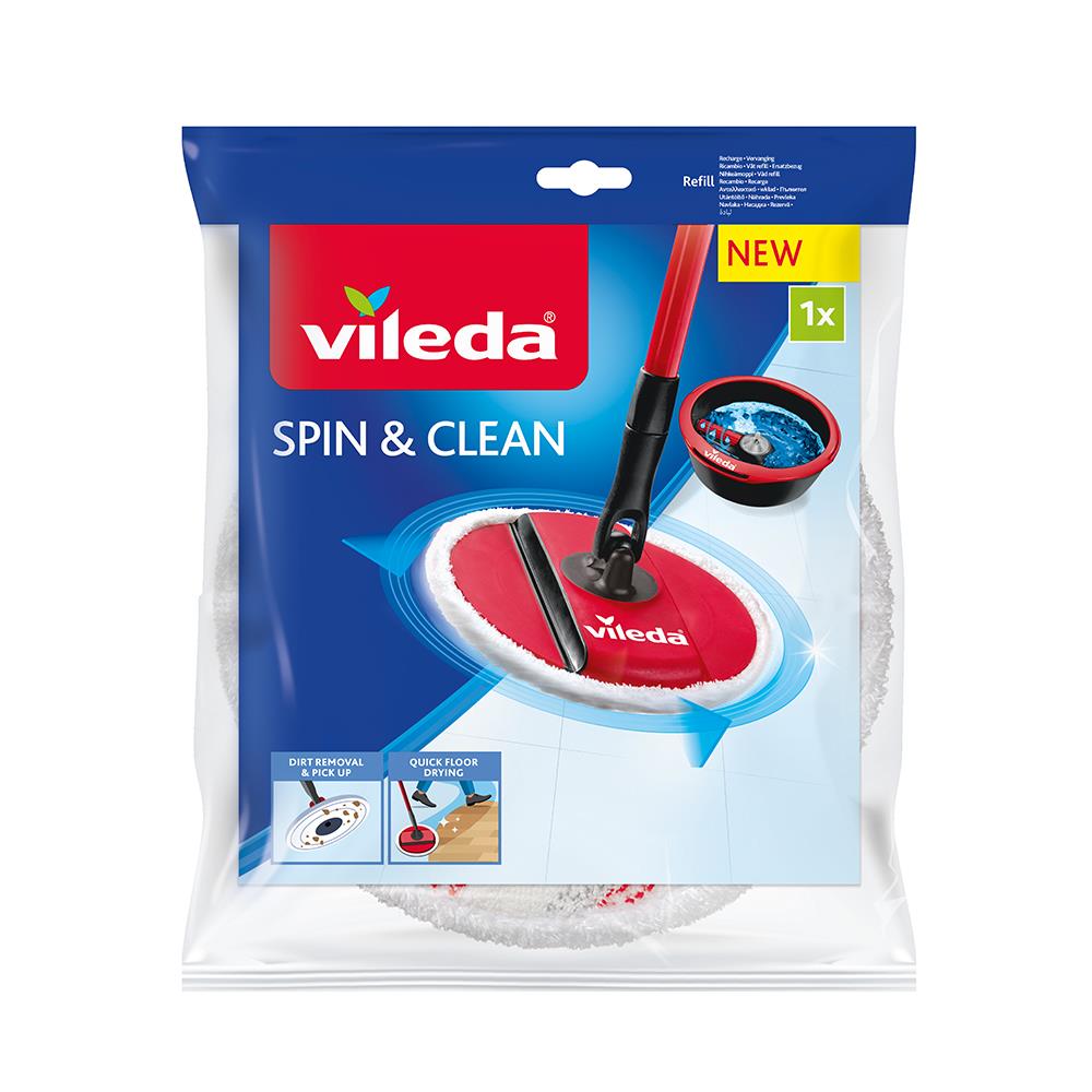 อะไหล่ม็อปไมโครไฟเบอร์ VILEDA SPIN&CLEAN