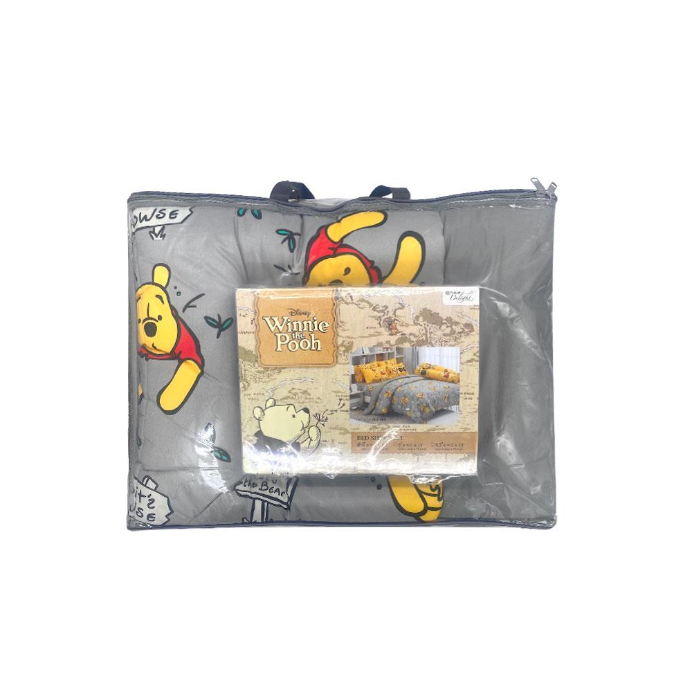 ชุดผ้าปูที่นอน 6 ฟุต 6 ชิ้น TULIP WINNIE THE POOH 60204-DLC089