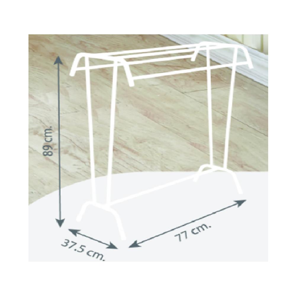 ราวพาดผ้าทรงT(S) PLIM 77x37.5x89 ซม. สีเทา