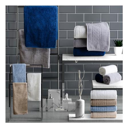 ผ้าขนหนู FROLINA SPACESPUN 15X31 นิ้ว สีเทา_12