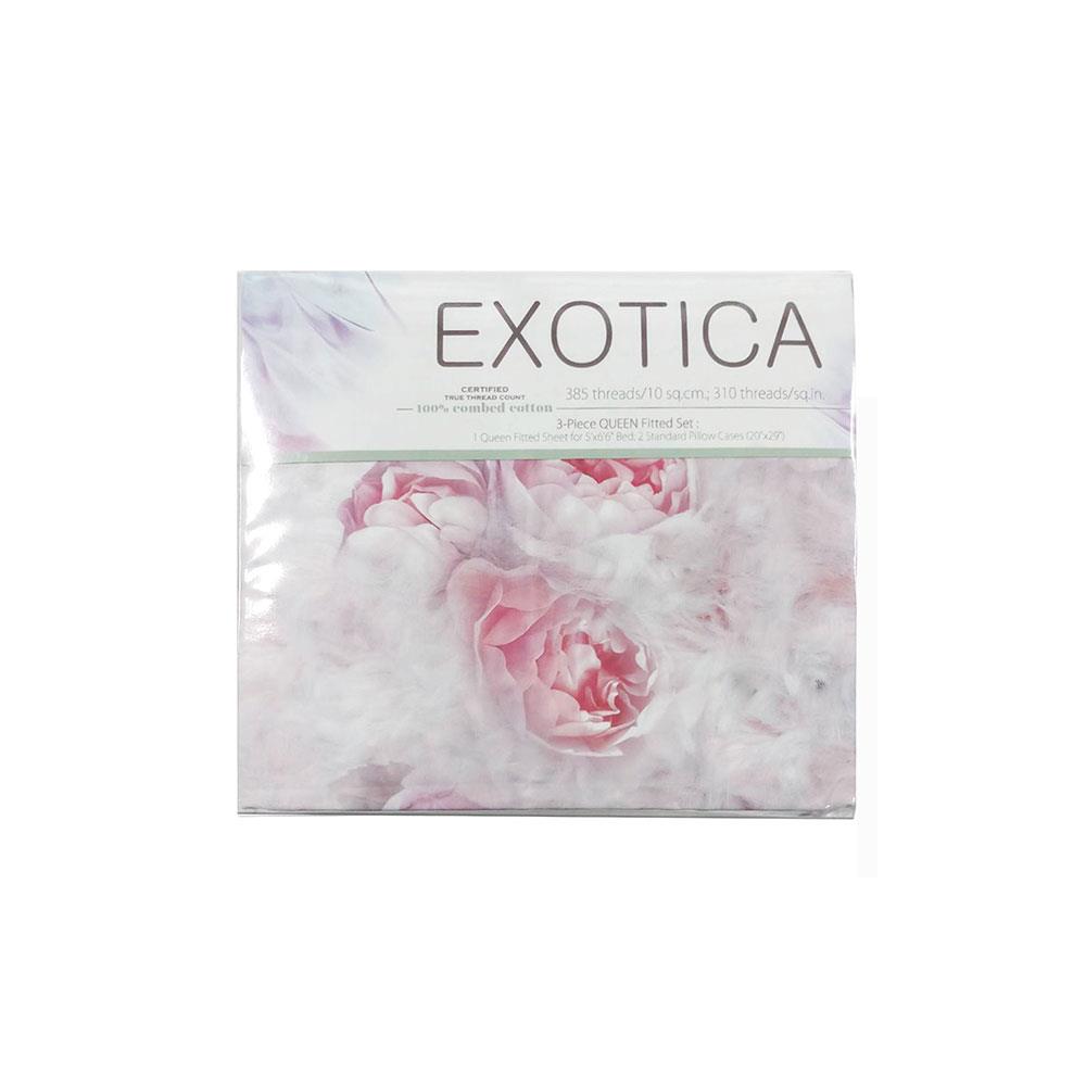 ชุดผ้าปูที่นอน 5 ฟุต 3 ชิ้น EXOTICA 31XP FUPI