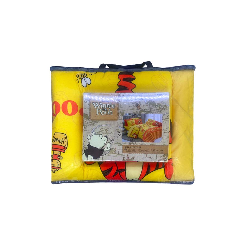 ชุดผ้าปูที่นอน 6 ฟุต (ชุด 6 ชิ้น) TULIP WINNIE THE POOH 60204-DLC090