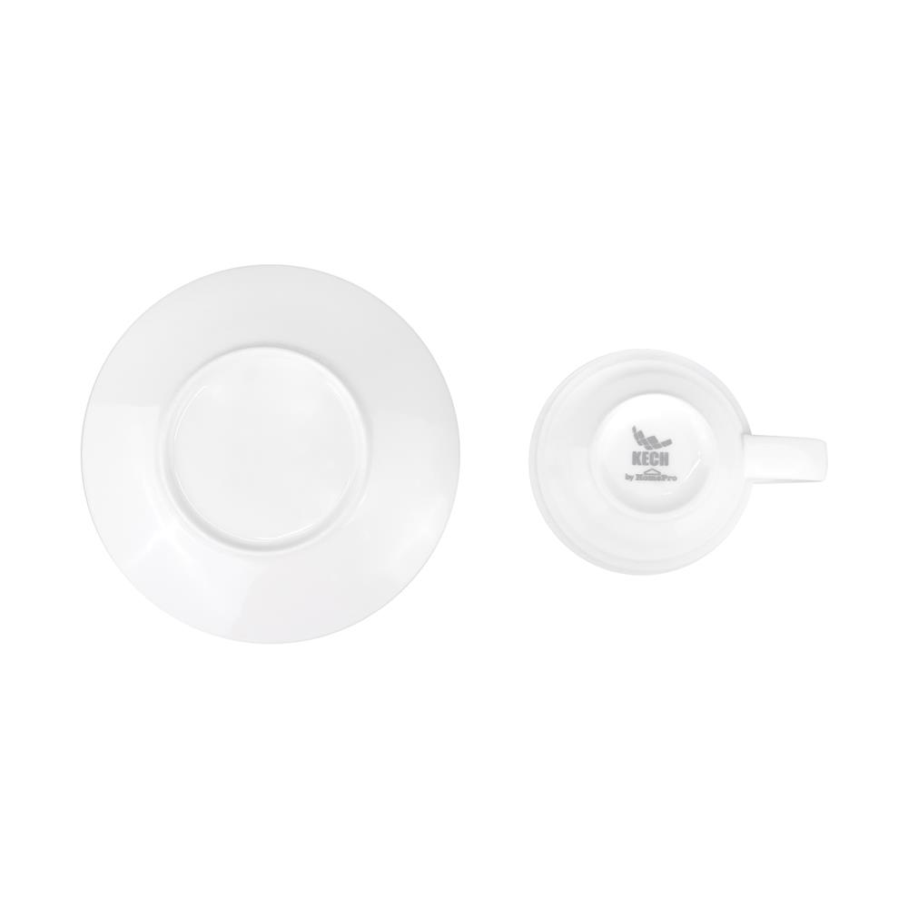 ชุดถ้วยกาแฟ FINE PORCELAIN 245ml KECH AQUA