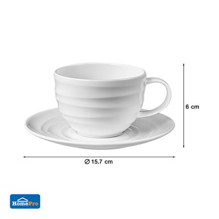 ชุดถ้วยกาแฟ FINE PORCELAIN 245ml KECH AQUA_4