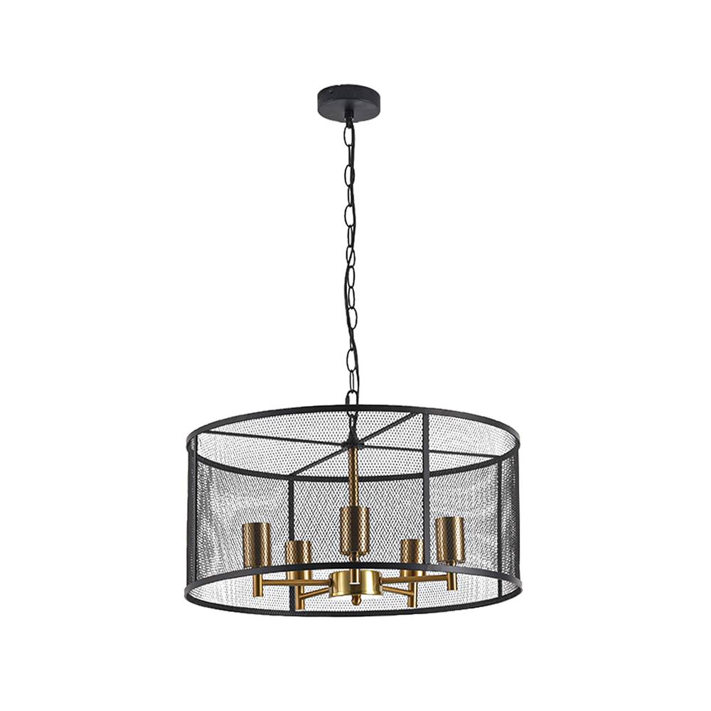 ไฟช่อ CARINI P20093A สีดำ/ทอง 5 หัว