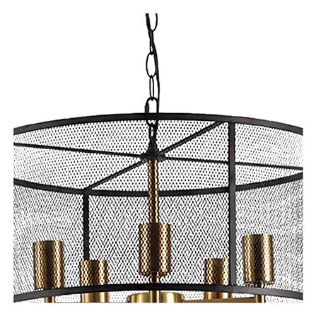 ไฟช่อ CARINI P20093A สีดำ/ทอง 5 หัว_2