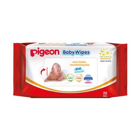 ผ้าเช็ดทำความสะอาดผิว PIGEON CHAMOMILE 20 แผ่น_0