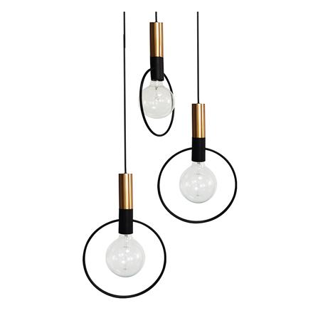 ไฟช่อ CARINI P200937-3 สีดำ/ทอง 3 หัว_1