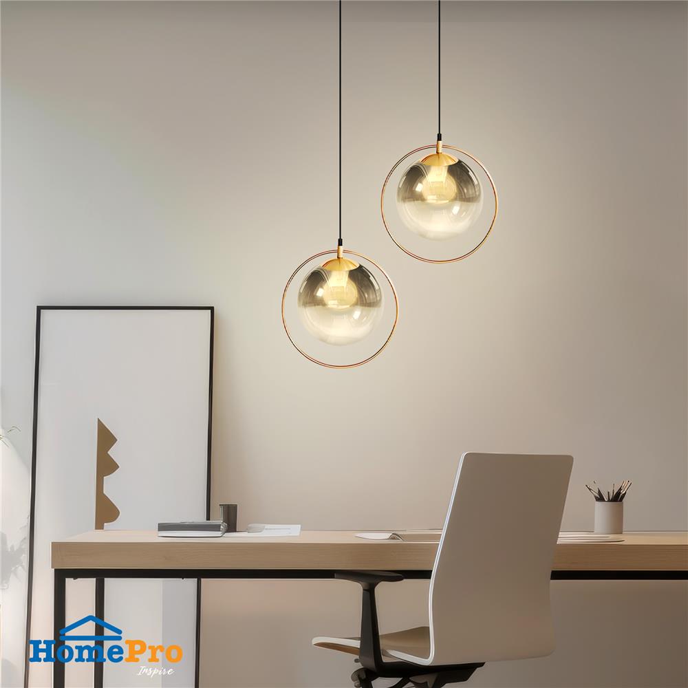 ไฟช่อ CARINI P200722-1 สีดำ/ทอง 1 หัว