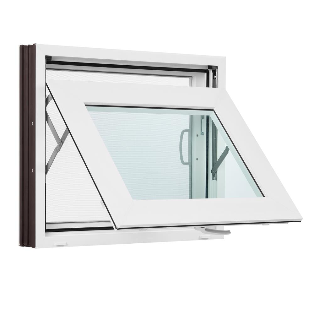 หน้าต่างบานกระทุ้ง ไวนิล มุ้ง WINDSOR 60X50 ซม. สีขาว