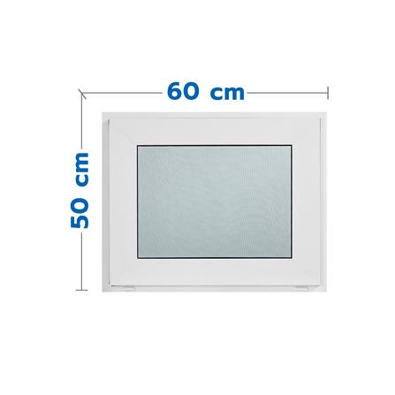 หน้าต่างบานกระทุ้ง ไวนิล มุ้ง WINDSOR 60X50 ซม. สีขาว_0