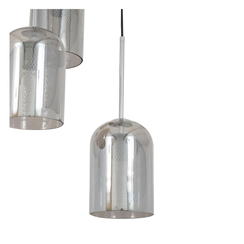 ไฟช่อ CARINI P200721-3 สีดำ/เงิน 3 หัว