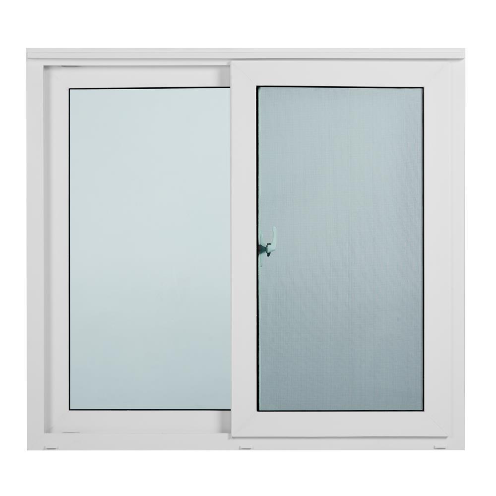 หน้าต่างบานเลื่อน ไวนิล S-S มุ้ง WINDSOR 120X110 ซม. สีขาว