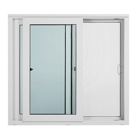 หน้าต่างบานเลื่อน ไวนิล S-S มุ้ง WINDSOR 120X110 ซม. สีขาว_1