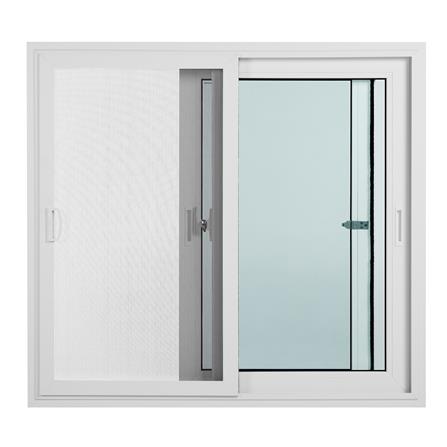 หน้าต่างบานเลื่อน ไวนิล S-S มุ้ง WINDSOR 120X110 ซม. สีขาว_2