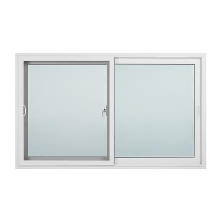 หน้าต่างบานเลื่อน ไวนิล S-S มุ้ง WINDSOR 180X110 ซม. สีขาว_1