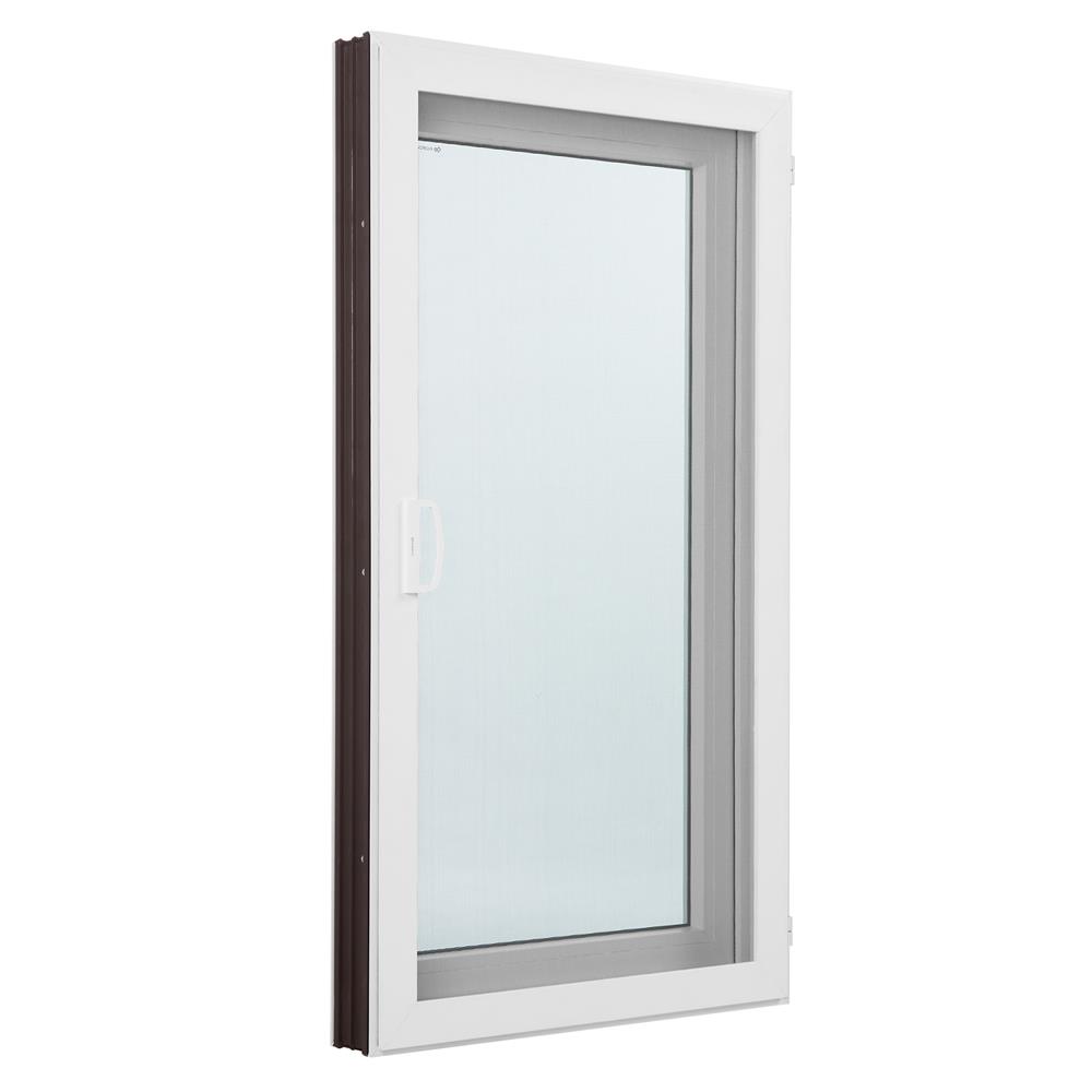 หน้าต่างบานเปิด ไวนิล มุ้ง WINDSOR 60X110 ซม. สีขาว