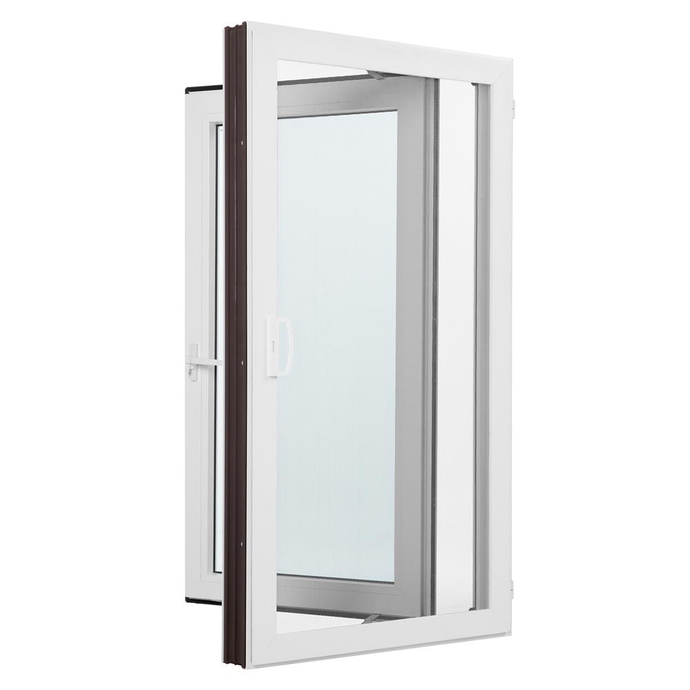 หน้าต่างบานเปิด ไวนิล มุ้ง WINDSOR 60X110 ซม. สีขาว