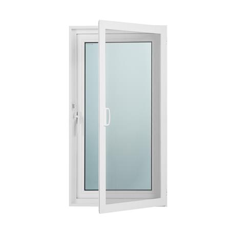 หน้าต่างบานเปิด ไวนิล มุ้ง WINDSOR 60X110 ซม. สีขาว_1