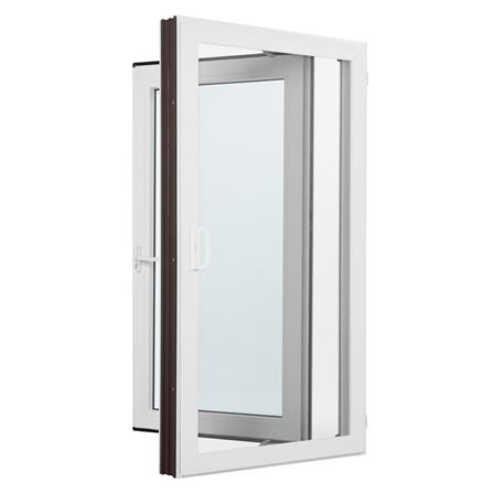 หน้าต่างบานเปิด ไวนิล มุ้ง WINDSOR 60X110 ซม. สีขาว_4