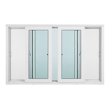 หน้าต่างบานเลื่อน ไวนิล S-F-S มุ้ง WINDSOR 180X110 ซม. สีขาว_1