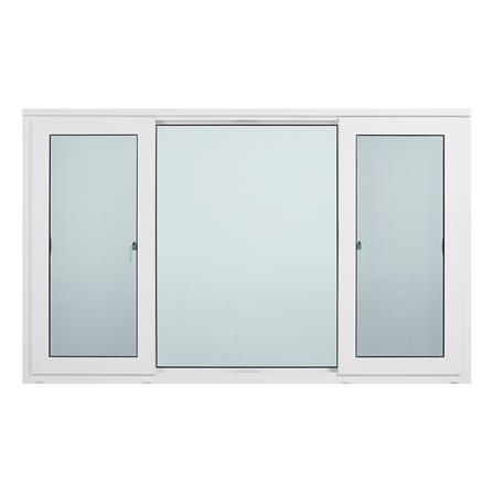 หน้าต่างบานเลื่อน ไวนิล S-F-S มุ้ง WINDSOR 180X110 ซม. สีขาว_2