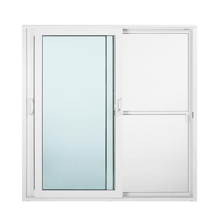 ประตูบานเลื่อน ไวนิล S-S มุ้ง WINDSOR 200X202 ซม. สีขาว_1
