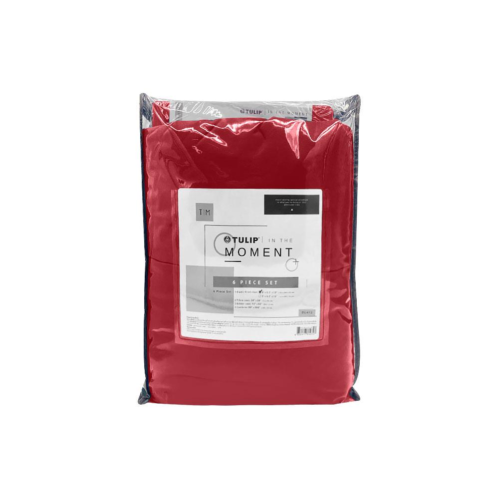 ชุดผ้าปูที่นอน 6 ฟุต 6 ชิ้น TULIP IN THE MOMENT 60235-DL403