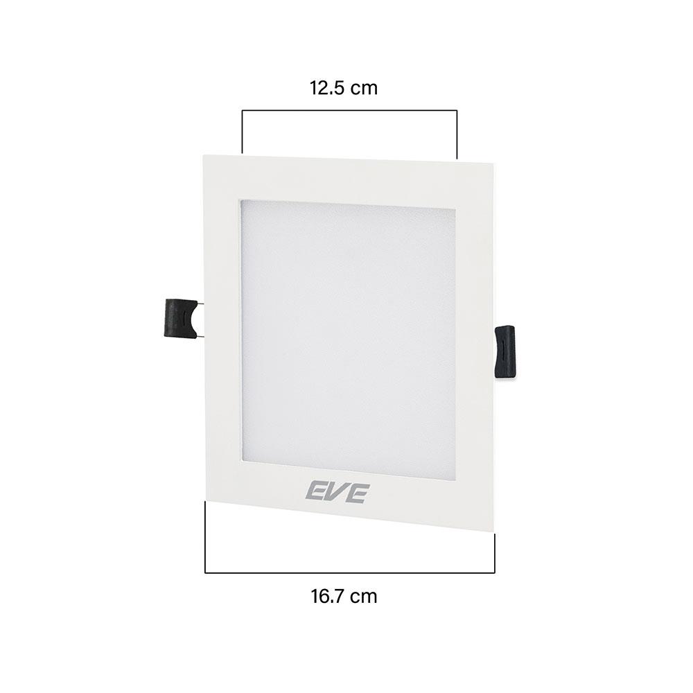 ดาวน์ไลท์ LED EVE 595965 6.6 นิ้ว 12 วัตต์ DAYLIGHT/COOL WHITE/WARM WHITE สีขาว