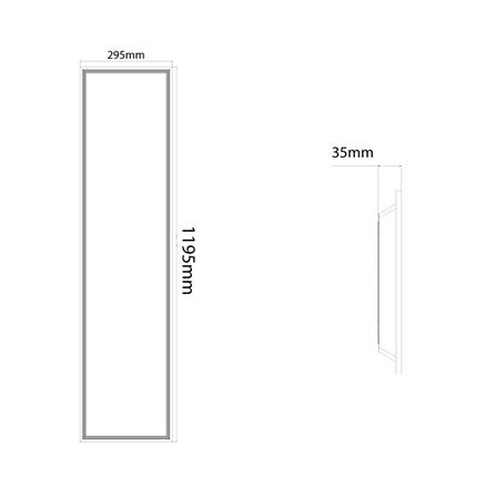 โคมฝังฝ้า LED SHINING PANEL LIGHT PNC 40 วัตต์ DAYLIGHT 30X120 ซม._4
