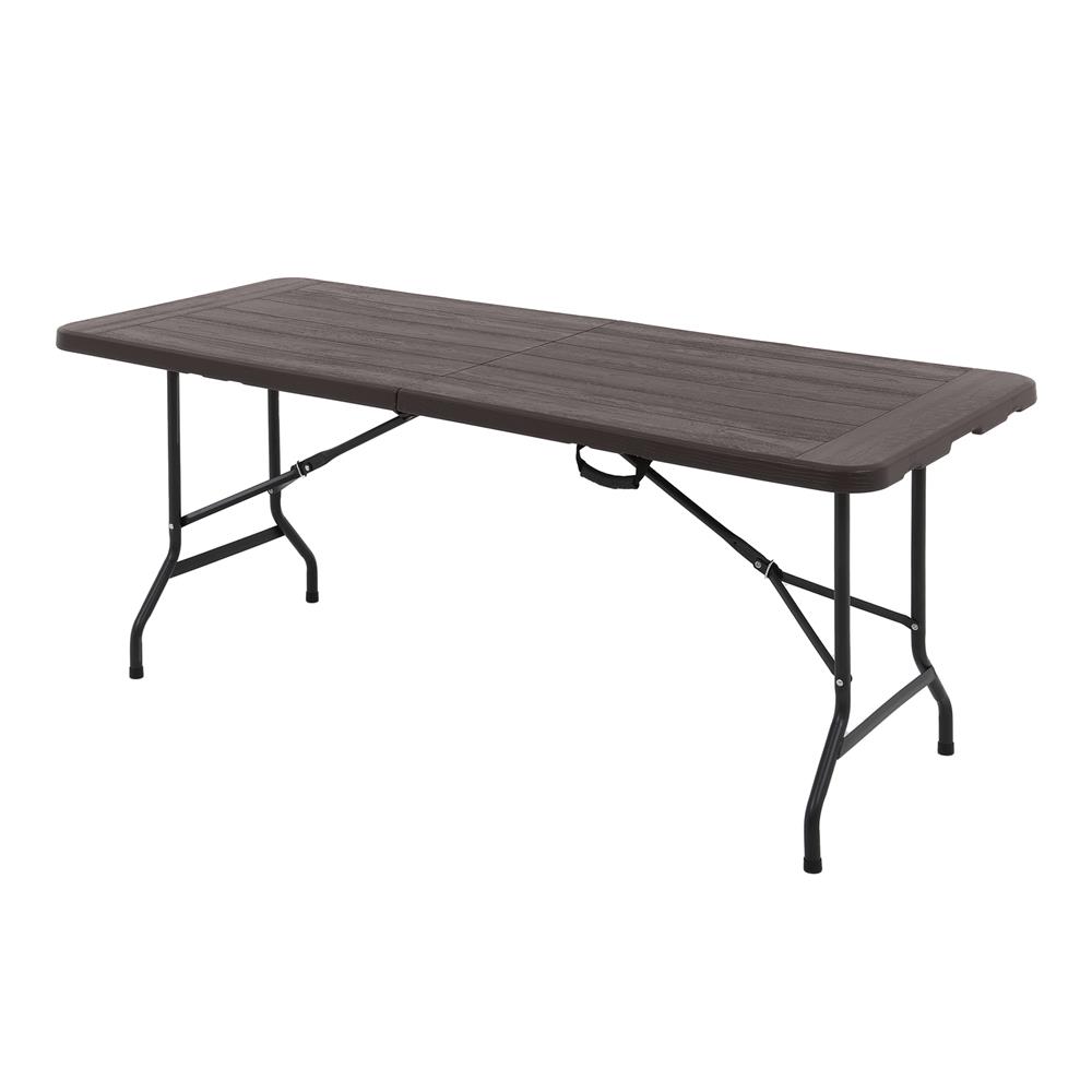 โต๊ะพับครึ่งลายไม้ SPRING HDPE 180 ซม.