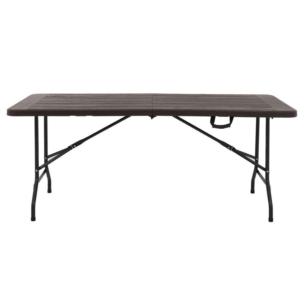 โต๊ะพับครึ่งลายไม้ SPRING HDPE 180 ซม.