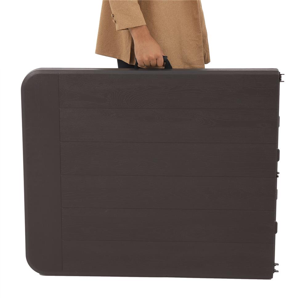 โต๊ะพับครึ่งลายไม้ SPRING HDPE 180 ซม.