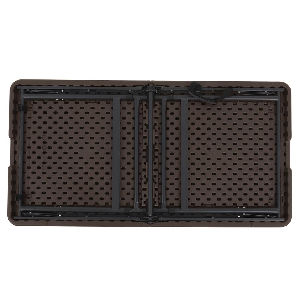 โต๊ะพับครึ่งลายไม้ HDPE 3 ระดับ SPRING 118 ซม.