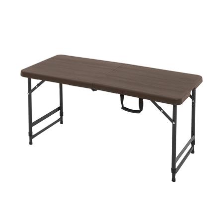 โต๊ะพับครึ่งลายไม้ HDPE 3 ระดับ SPRING 118 ซม.