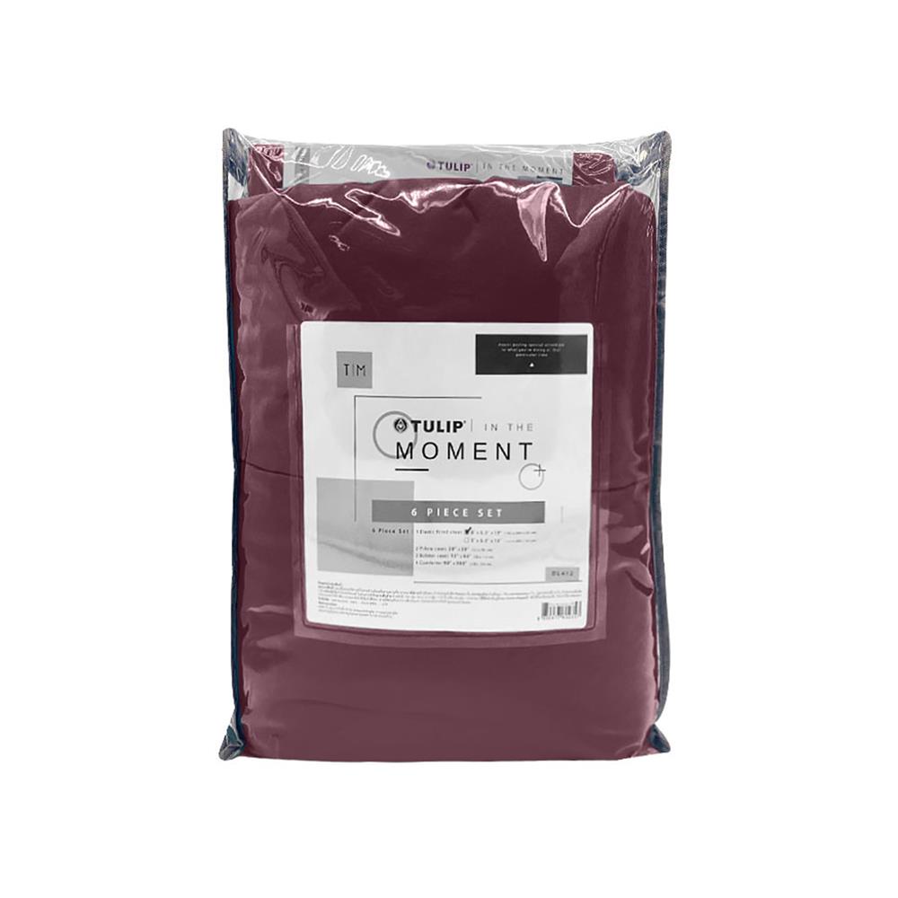 ชุดผ้าปูที่นอน 6 ฟุต 6 ชิ้น TULIP IN THE MOMENT 60235-DL409