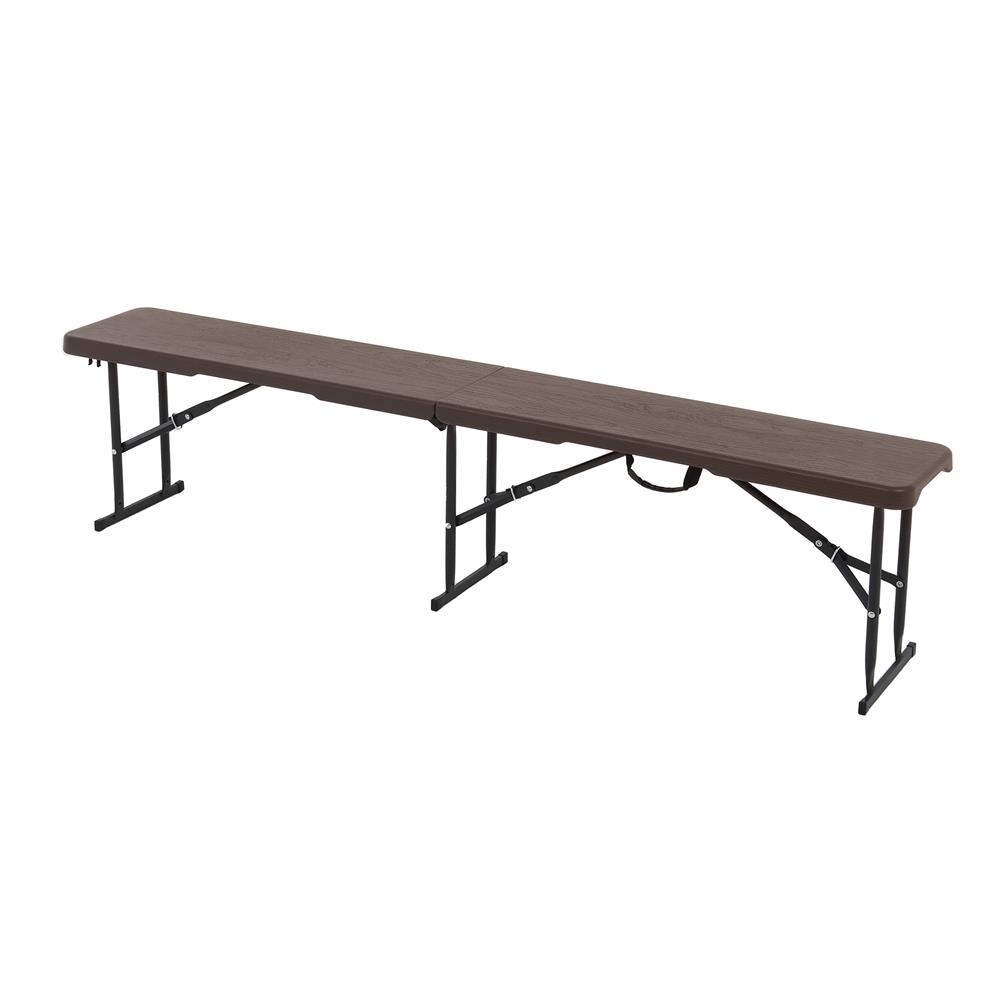 ม้านั่งพับครึ่งลายไม้ SPRING HDPE 180 ซม.