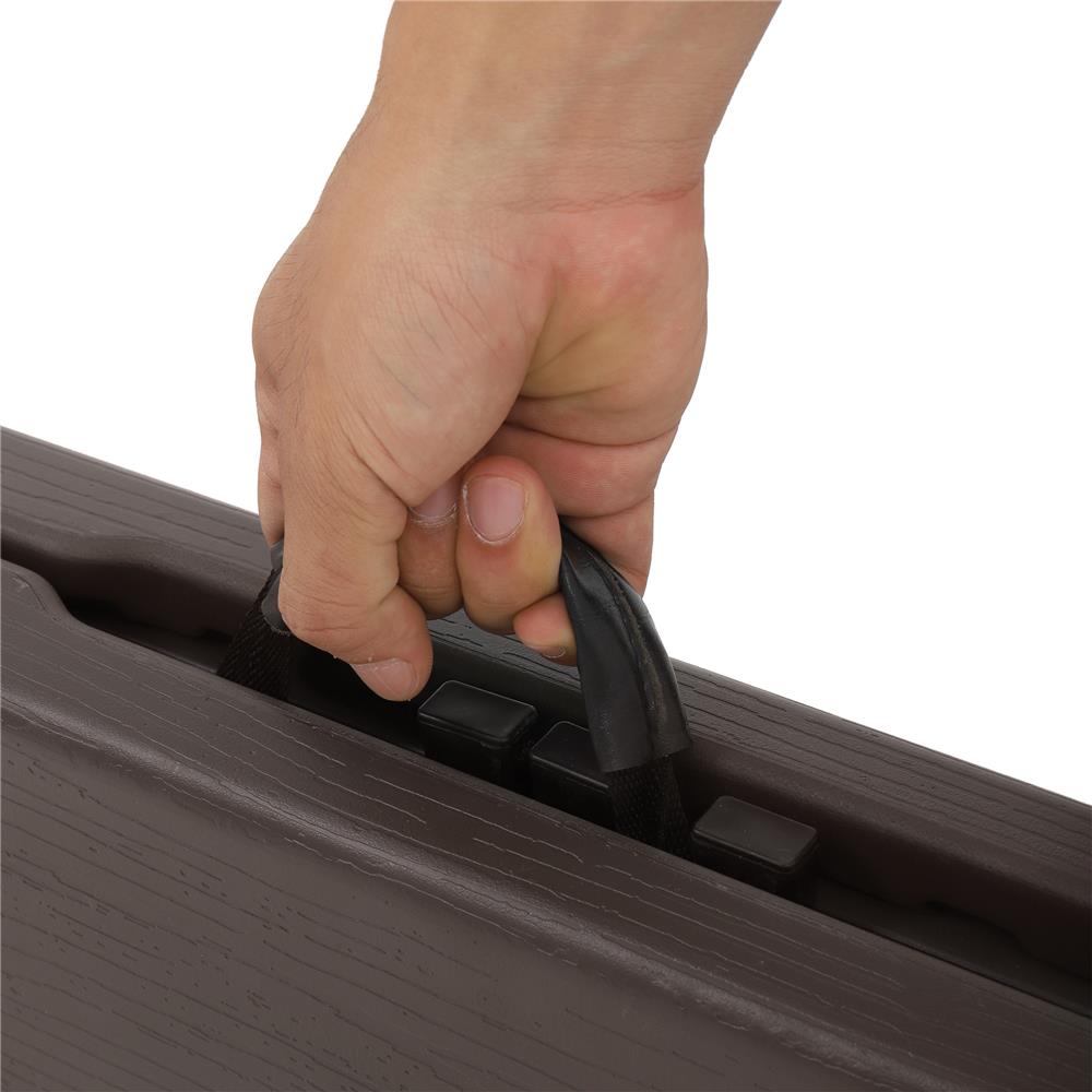 ม้านั่งพับครึ่งลายไม้ SPRING HDPE 180 ซม.