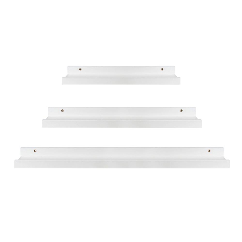 ชั้นติดผนังแบบเรียบ STACKO COZI (S,M,L) สีขาว 3 ชิ้น