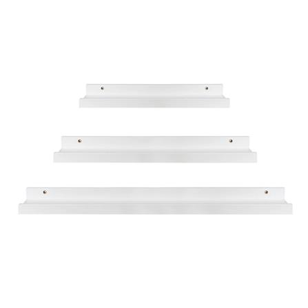 ชั้นติดผนังแบบเรียบ STACKO COZI (S,M,L) สีขาว 3 ชิ้น_1