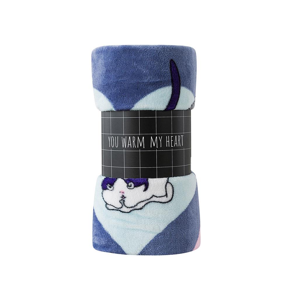 ผ้าห่ม HOME LIVING NEKO 50X60 นิ้ว สีม่วง