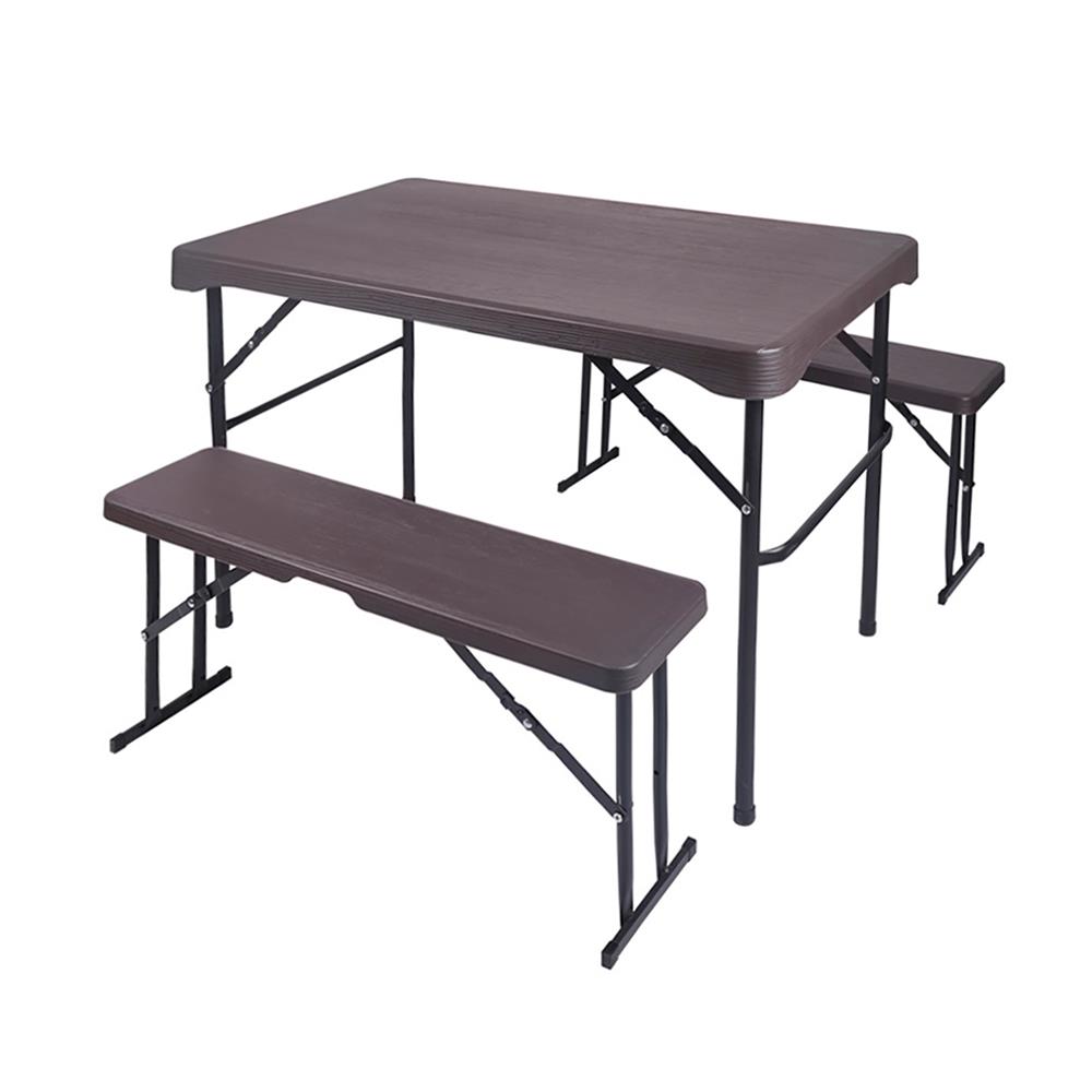 ชุดสนามปิกนิกพับได้ลายไม้ SPRING HDPE