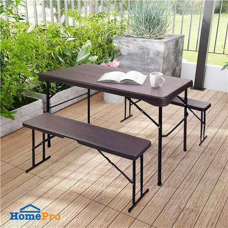 ชุดสนามปิกนิกพับได้ลายไม้ SPRING HDPE_5