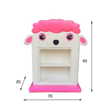 ชั้นวางของเด็กมินิแบบตั้งพื้น PLAY SANOOK แกะ สีขาว/ชมพู_2