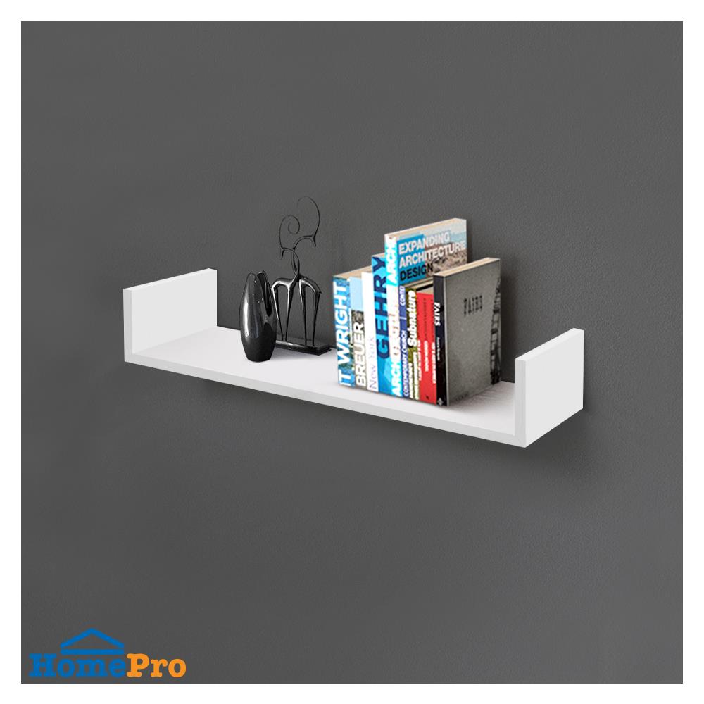 ชั้นติดผนัง U SHAPE STACKO COZI 60x15x10 ซม. สีขาว