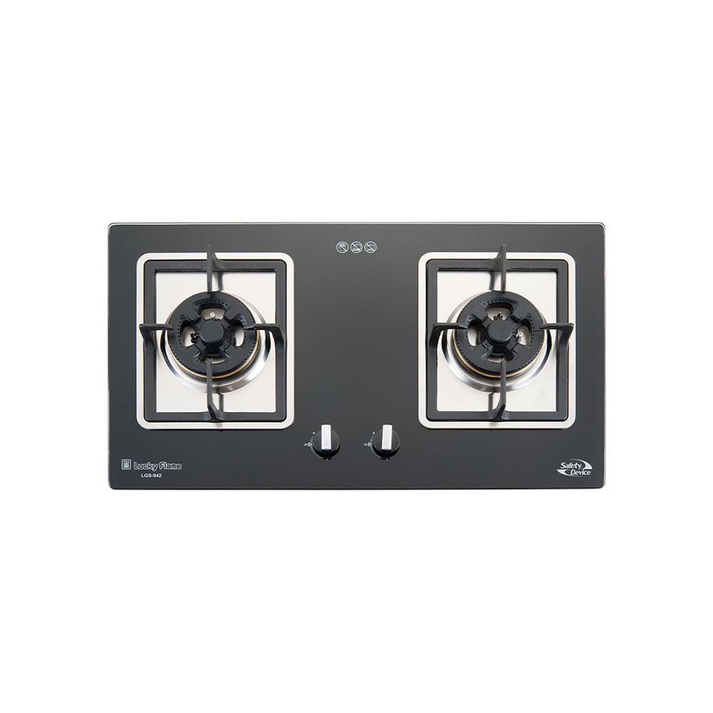 เตาฝัง+เครื่องดูดควัน LUCKY FLAME LGS942+RG971T
