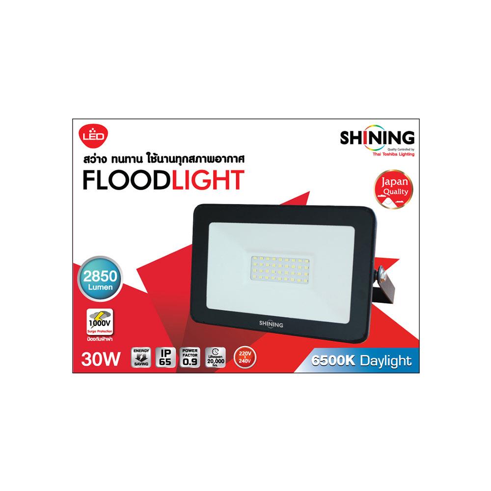 สปอตไลท์ภายนอก LED SHINING FLOOD LIGHT 30 วัตต์ DAYLIGHT